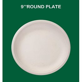 ecodine baggasse plates - 9" round plate