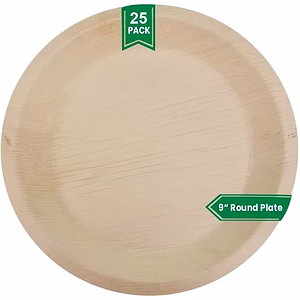 Baggasse Plates  - 9" Natural Round Plate