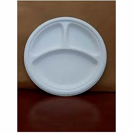 ecodine bagasse plates – 9" 3cp round plate