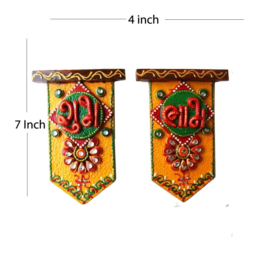 Decortive Wooden Wall Hanging Shubh Laabh-1