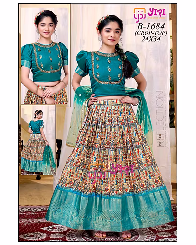 Pattu Pavadai Lehenga dress-1