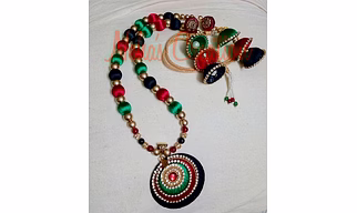 Hand made Earring and Bracelet