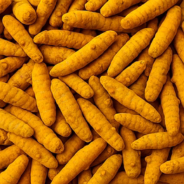 double polished turmeric finger
