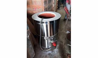 Stainless steel drum tandoor