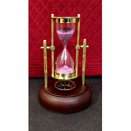 wood brass timer