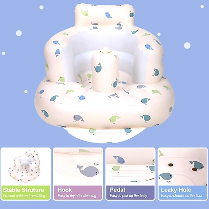 Baby Chair, Inflatable Baby Seat for Babies 3 Months and Up-2