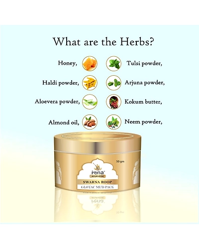 Natural Tan Removal Product Ayurvedic Face Pack. IENA Glotac Mud Pack for Acne, Pimple and Tan Removal.-12633738