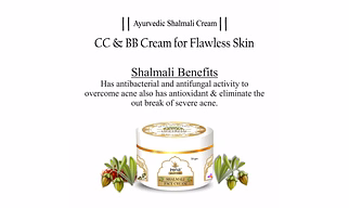 Ayurvedic Shalmali, Kumkumadi Face Cream 50 gm. Dark spots removal, Flawless look | Moisturizer with 8 herbs.