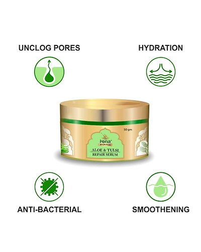 Aloe vera Anti-acne gel serum with Tulsi extracts (Holy Basil) 50 gm-3
