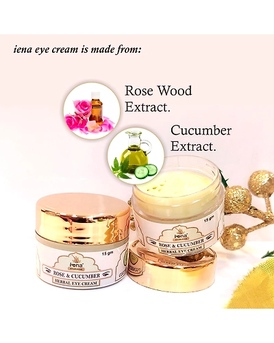 Rose wood and cucumber eye cream to remove dark circle, wrinkles and puffiness.-3