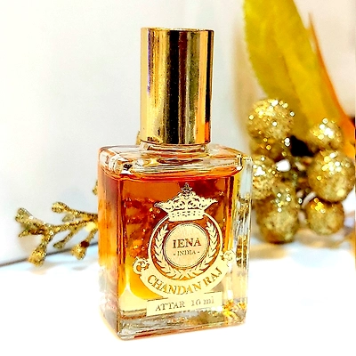 Sandalwood-Long-Lasting Attar 10 ml, IENA Chandan Raj Attar non-alcoholic ittar, Perfume oil.