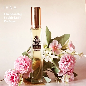 Sandalwood Perfume Long-Lasting Fragrance 50 ml. Chandan parfum | IENA Subh-Labh perfume 50 ml. Luxury Sandalwood long-lasting perfume. Rich woody chandan note. Perfume for Corporate Gift | House warming Gift | Gift for family | Sandalwood Eau De Parfum