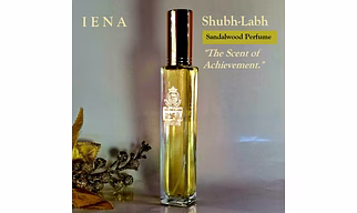 Sandalwood Perfume Long-Lasting Fragrance 50 ml. Chandan parfum | IENA Subh-Labh perfume 50 ml. Luxury Sandalwood long-lasting perfume. Rich woody chandan note. Perfume for Corporate Gift | House warming Gift | Gift for family | Sandalwood Eau De Parfum