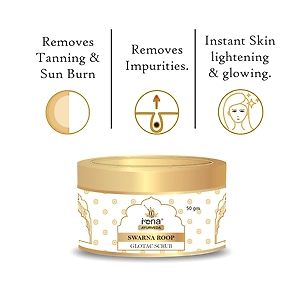 iena glotac ayurvedic herbal face scrub cream 50 gm. Facial scrub | Instant tan removal | scrub for man and woman | Scrubber for face | Natural Scrub | face scrub for glowing skin | blackheads solution | Apricot & arjuna Scrub.