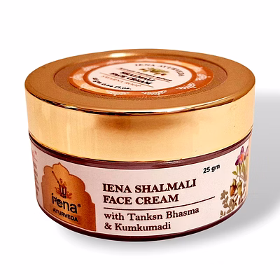 iena shalmali and kumkumadi ayurvedic cream 25 gm. spf 35 | anti-acne | bb. cc cream | multi-vitamin, fairness, hydrating & skin brightening cream. even out cream. 1 pc.