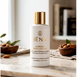 Almond lotion for skin smoothening and hydrating with SPF.