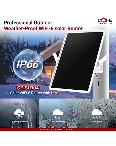 CF-SLB1523 | SOLAR UPS | 23500 mAh Battery with 36 hour backup | 12V, 3A Output | Can Connect with Multiple devices &amp; camera | 15 Watt Solar Panel | 45/5G Sim Compatible | C-port Charging-3