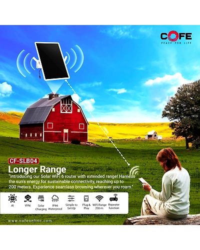 CF-SLB1523 | SOLAR UPS | 23500 mAh Battery with 36 hour backup | 12V, 3A Output | Can Connect with Multiple devices &amp; camera | 15 Watt Solar Panel | 45/5G Sim Compatible | C-port Charging-4