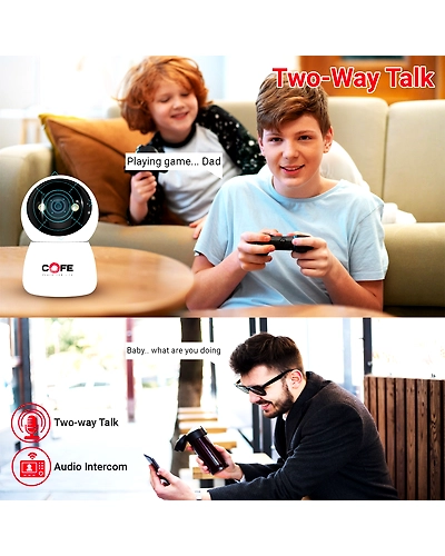 CF-W-RBC01  Wi-fi  home security smart camera | 360˚ with Pan &amp; Tilt | Two way talk | Cloud Monitoring | Motion Detection | Night Vision | Supports SD Card | Supports Wi-Fi and ONVIF-3