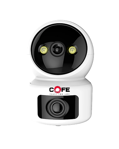 CF-W-RBC02| 3mp+3mp Wi-fi  home security smart camera | 360˚ with Pan &amp; Tilt | Two way talk | Cloud Monitoring | Motion Detection | Night Vision | Supports SD Card | Supports Wi-Fi and ONVIF-12541886