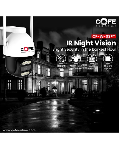 CF-W-03PT   CCTV Security Camera Support self Bandwidth WDR, Infrared Night Vision, Face Detection, Night Vision, Motion Detection, Two -Way Audio-3
