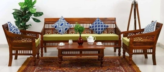 WOODEN SOFA SET-12537765