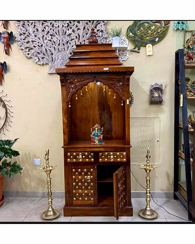 Wooden Two Door Temple-3