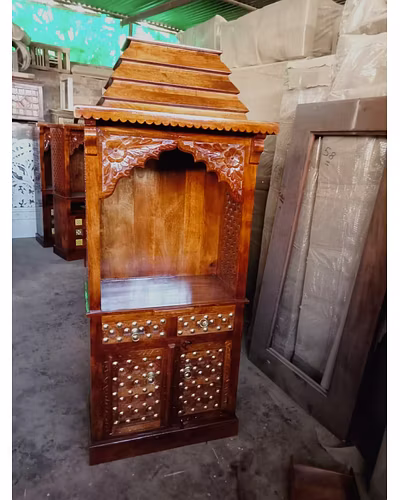 Wooden Two Door Temple-1