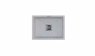 Curate Premium Single Bowl 24x18 Grey Musk Granite/Quartz Kitchen Sink With 8 Different Color Option