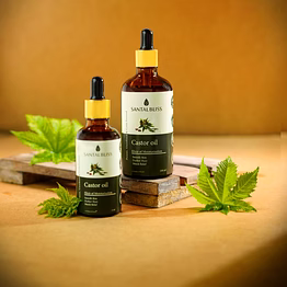 santal bliss shakti castor oil – wholesale thick, nourishing oil known for promoting hair growth for distributors, importers & private label