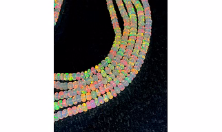 AAA Natural Ethiopian Opal Beads, Rondelle Opal beads,Fire opal beads