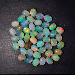6x8 mm top quality aaa opal cabochon, opal gemstone (5pcs)