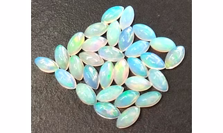 Natural Multi fire Top Quality Ethiopian Opal marquise 4x8 mm Cabochon AAA Quality (5pcs)