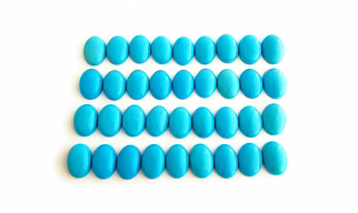One Oval Shaped 100% Natural Sleeping Beauty Turquoise Cabochon 10x14mm (5pcs)