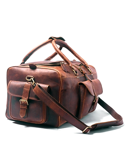 Martin Enterprises Large duffel bags for men holdall leather travel bag overnight gym sports weekend bag Code 1024-12541396