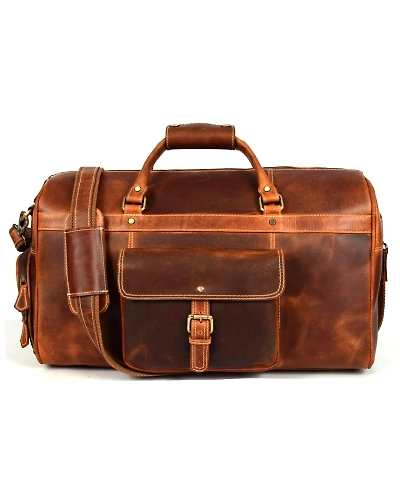 Martin Enterprises Large duffel bags for men holdall leather travel bag overnight gym sports weekend bag Code 1025-3