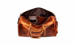 Martin Enterprises Large duffel bags for men holdall leather travel bag overnight gym sports weekend bag Code 1025