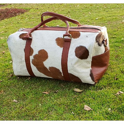 martin enterprises real cowhide leather duffel bag cow skin hairon leather exotic travel sports bag large size gym bag overnight bag choose your color code 1016