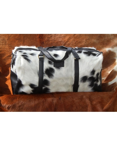 Martin Enterprises real Cowhide Leather Duffel Bag Cow skin Hairon Leather Exotic Travel Sports Bag Large Size Gym Bag Overnight Bag Choose your Color Code 1019-12541788
