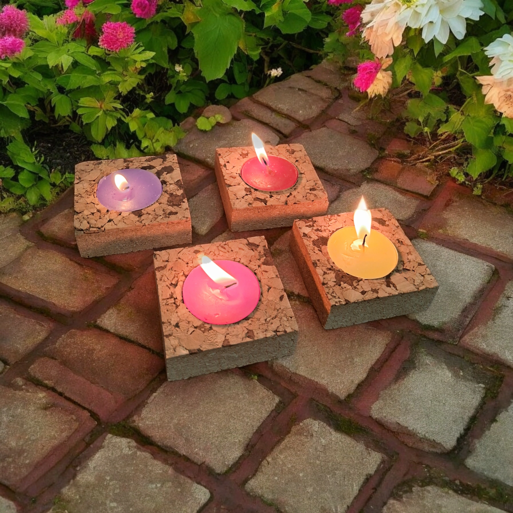 TLIGHT CANDLES WITH CORK BASE-1