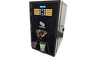 4 option metal door coffee and tea machine