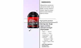 whey protein isolate  / high quality lab test verified for amino acid profile