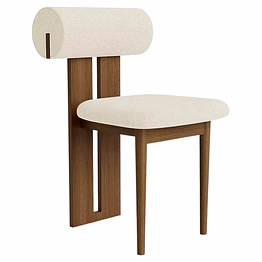 wabi sabi nordic design custom manufacturer leather upholstered solid wood furniture dining chair for hotel restaurant