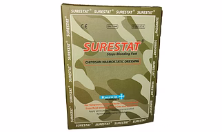 SURESTAT CHITOSAN HAEMOSTATIC DRESSING FOR MILITARY 15CM*15CM