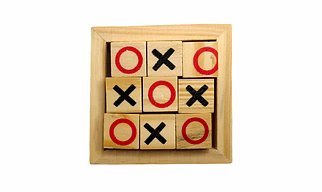 Wooden Tic Tac Toe Game
