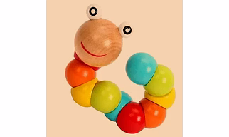 Wooden Caterpillar Toy