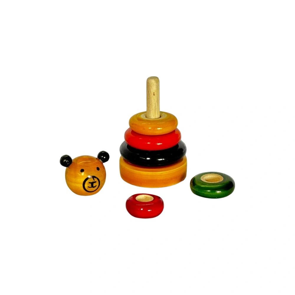 Wooden Mini Bear Stacking Rings-1