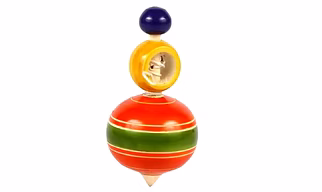 Wooden Dome Spinning Top