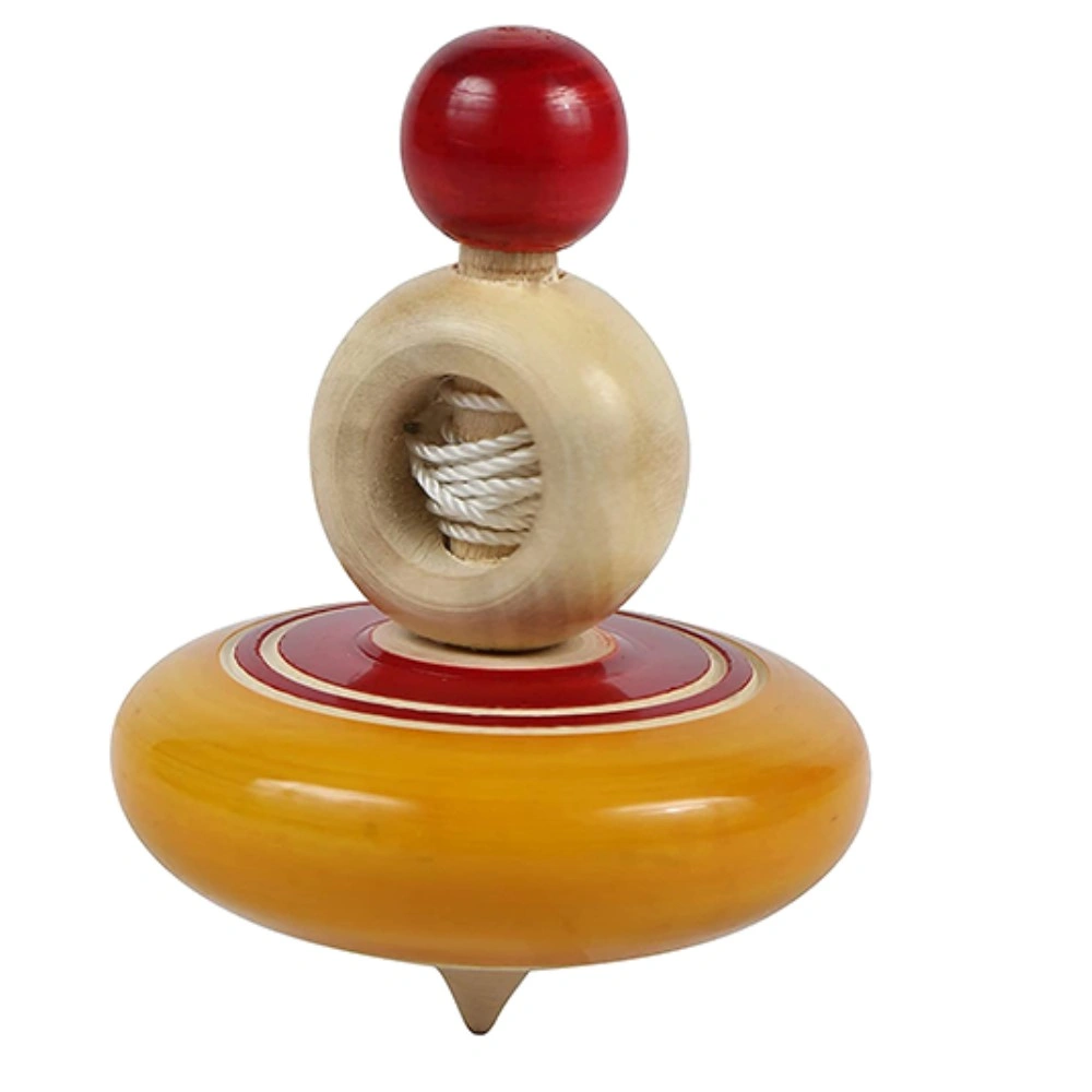 Wooden Winding Spinning Top-12543514