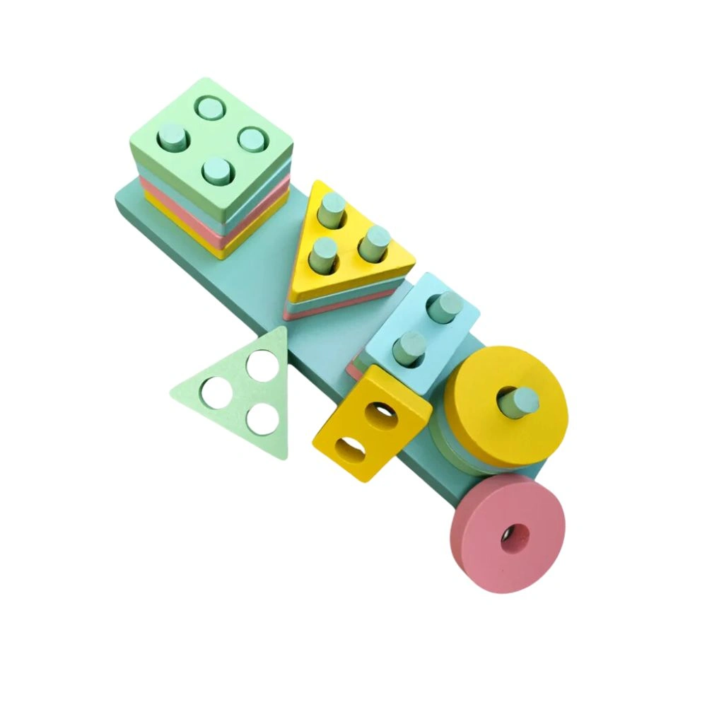 Wooden Geometric Shape Sorter-3